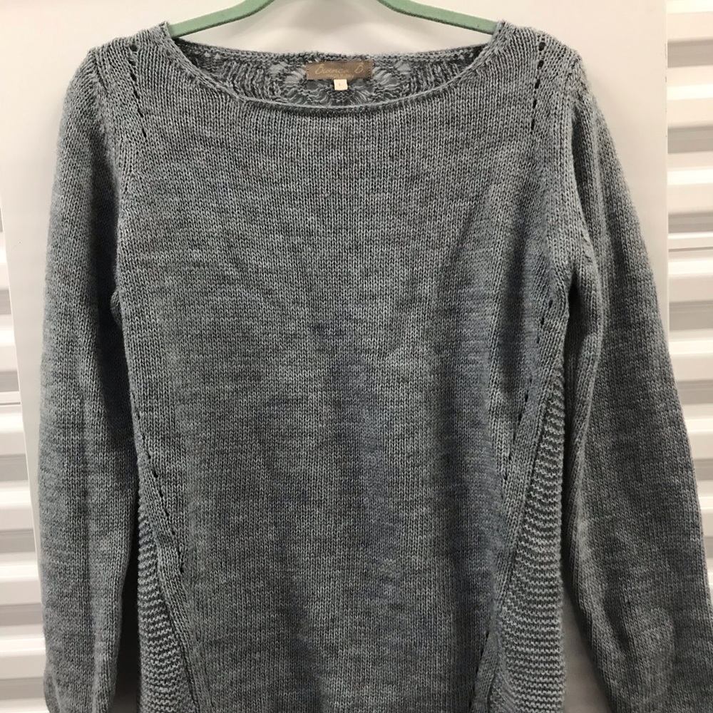 Knit gray sweater